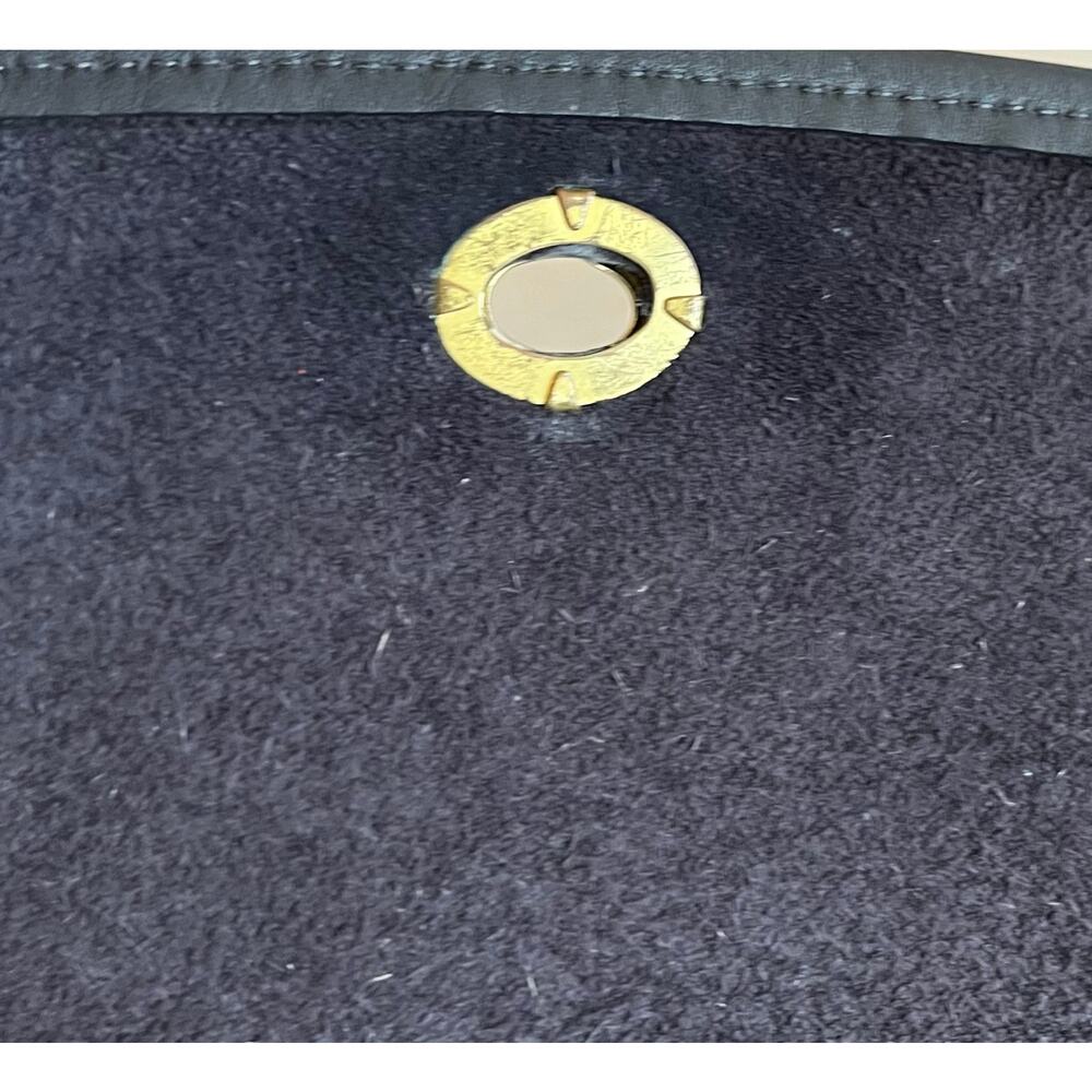 Vintage Coach Court Bag Black Leather Turnlock Crossbody USA Made Style 0069 - Picture 9 of 13